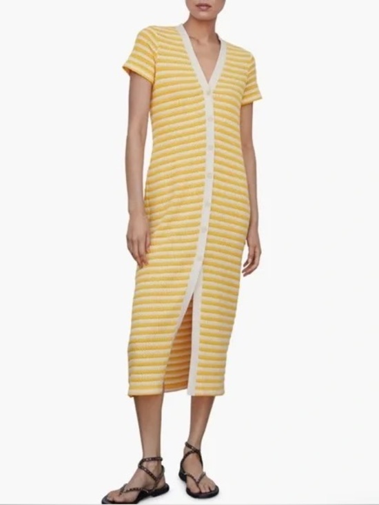 Mango Dresses & Skirts - Mango Crochet Striped Midi Dress